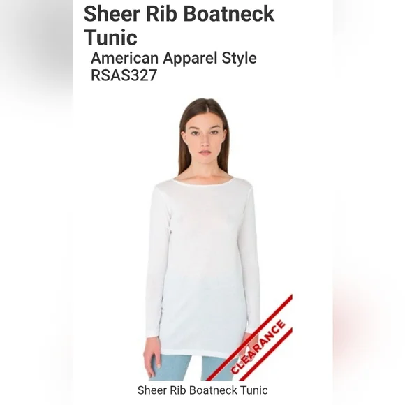 Black Sheer Rib Boatneck Tunic - Picture 6 of 6